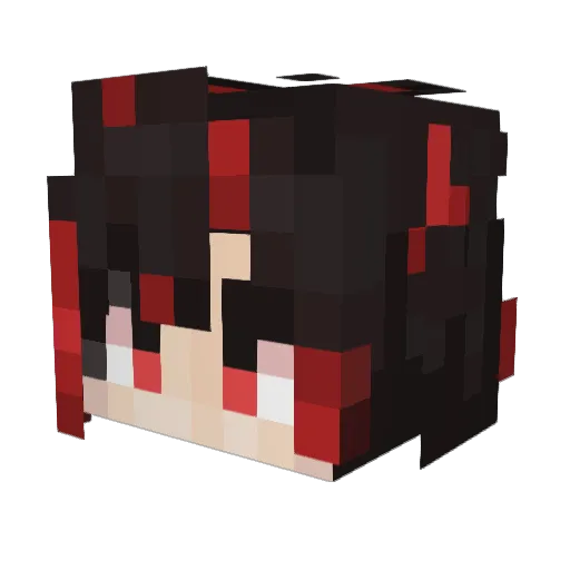 SiriusWolf233 Minecraft avatar head, 3D render