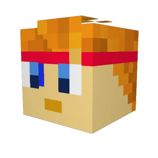 Sirius_Stark Minecraft avatar head, 3D render