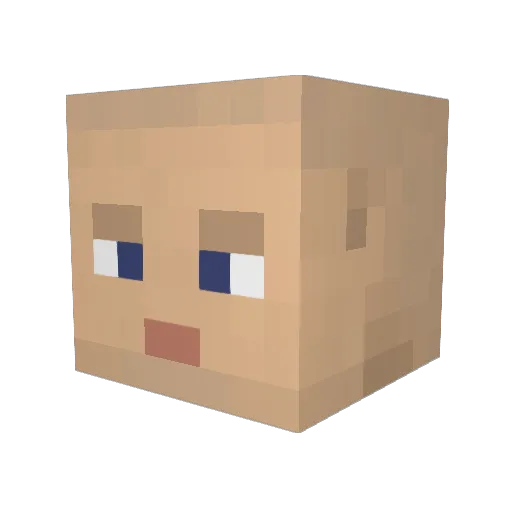 Sirius_Steele Minecraft avatar head, 3D render