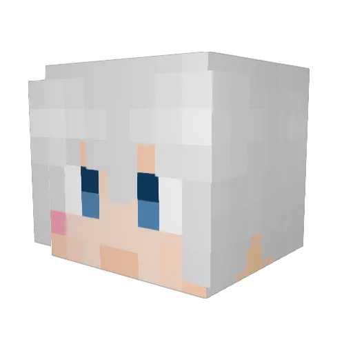 Sirius_Zhou Minecraft avatar head, 3D render