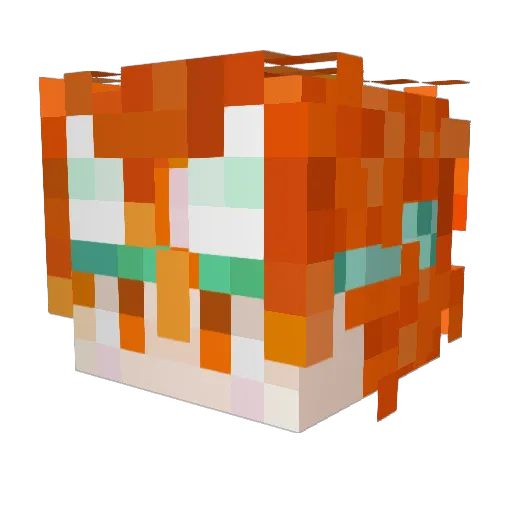 Sirius_susu Minecraft avatar head, 3D render