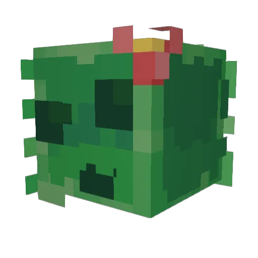 Siriusbloomstar Minecraft avatar head, 3D render