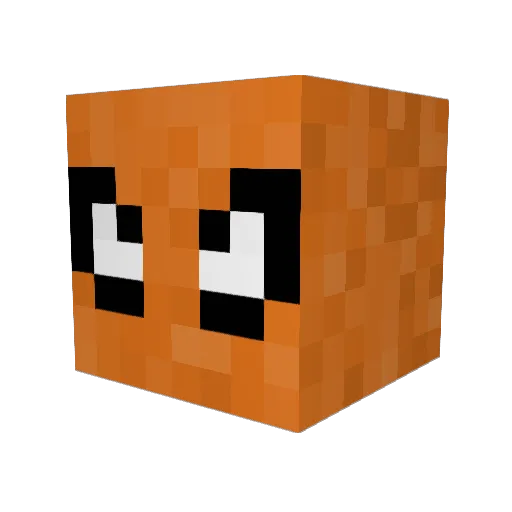 Siriuuus Minecraft avatar head, 3D render
