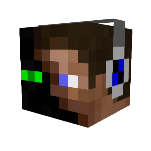 Sirk_TT Minecraft avatar head, 3D render