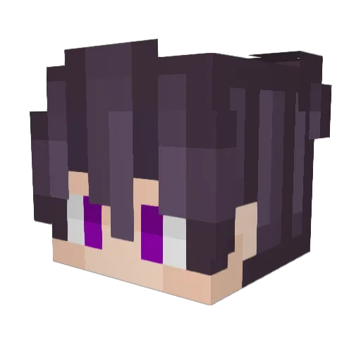 Sirllut Minecraft avatar head, 3D render