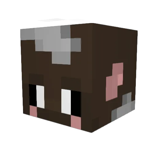 Sirloin Minecraft avatar head, 3D render