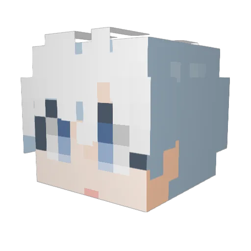 Siro_album Minecraft avatar head, 3D render