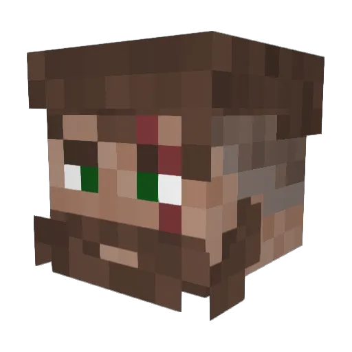 Sirodin101 Minecraft avatar head, 3D render