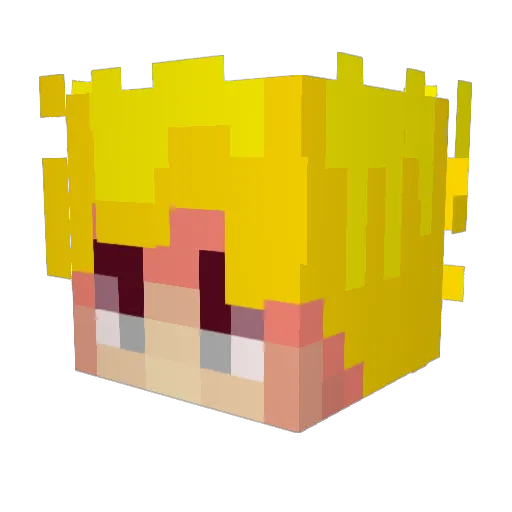 Sirol96 Minecraft avatar head, 3D render