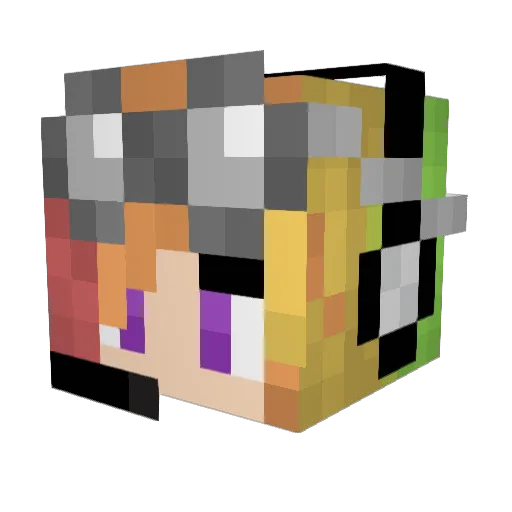 Sirpokemon69 Minecraft avatar head, 3D render