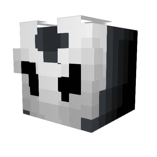 SirrCreepy Minecraft avatar head, 3D render