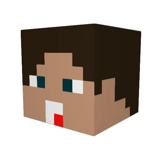 SirrDxve Minecraft avatar head, 3D render