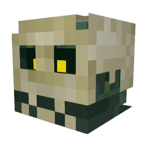 Sirrgriz Minecraft avatar head, 3D render
