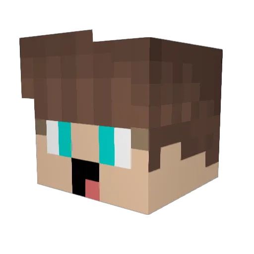 SirtexYT Minecraft avatar head, 3D render