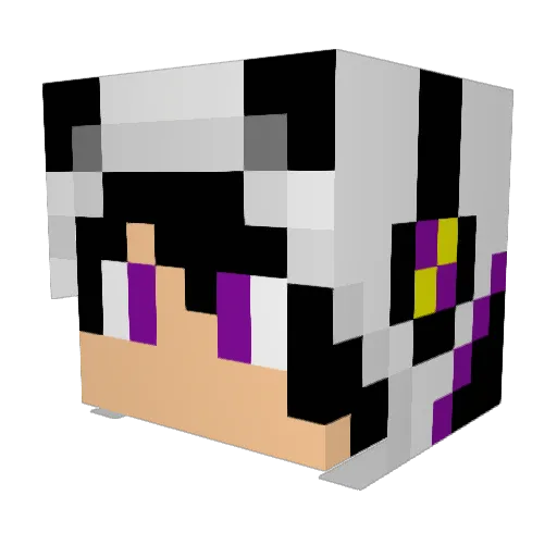 Sirtnec Minecraft avatar head, 3D render