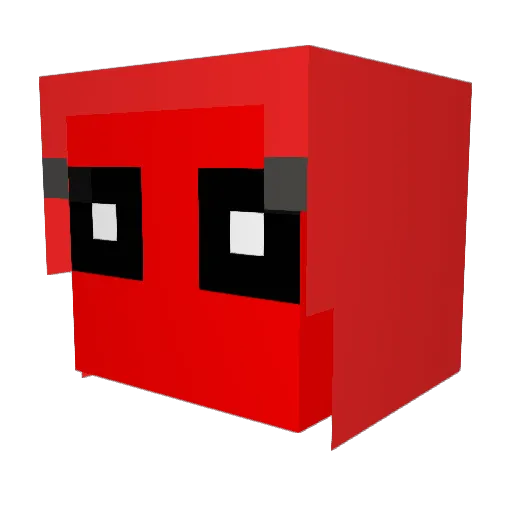 Sirtopumhat Minecraft avatar head, 3D render