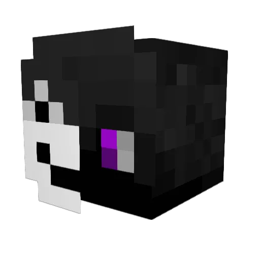Sirueur Minecraft avatar head, 3D render
