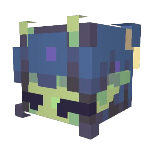 Siruru1000 Minecraft avatar head, 3D render