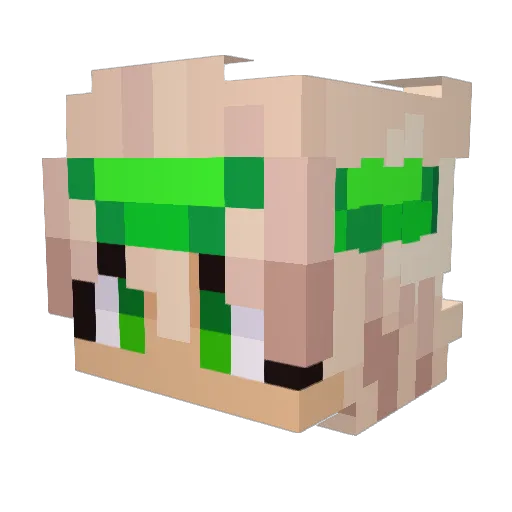 Sirus2 Minecraft avatar head, 3D render