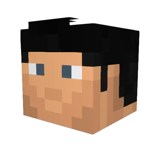 Siryamz Minecraft avatar head, 3D render