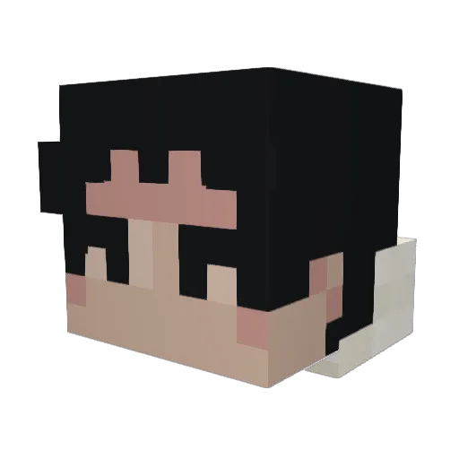 Siryazeed Minecraft avatar head, 3D render