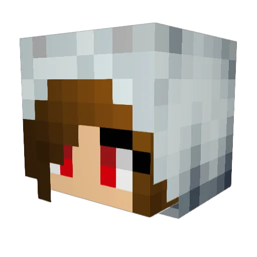 Sisaii Minecraft avatar head, 3D render