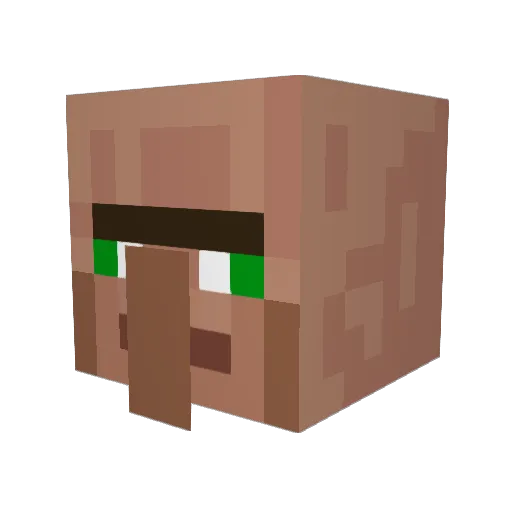 Sisaldo Minecraft avatar head, 3D render