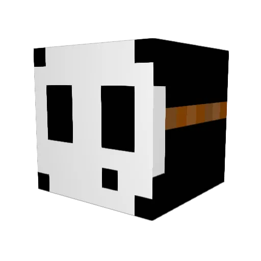 Sishigy Minecraft avatar head, 3D render