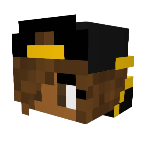 SisiJones Minecraft avatar head, 3D render