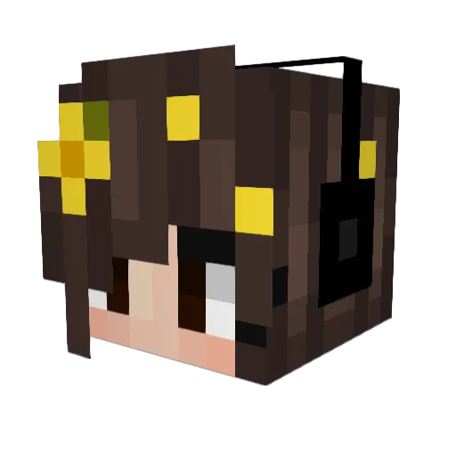 Sisi_intheMines Minecraft avatar head, 3D render
