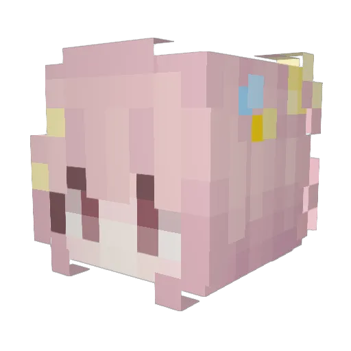Sisil89 Minecraft avatar head, 3D render