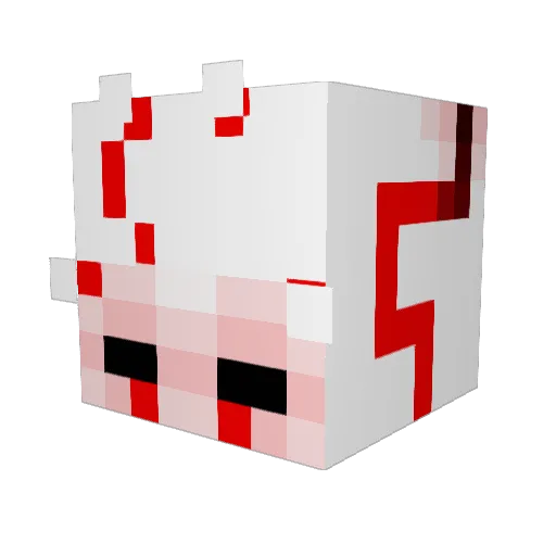 Sisio12 Minecraft avatar head, 3D render