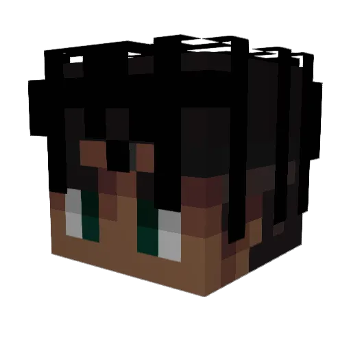 SiskeSarl Minecraft avatar head, 3D render