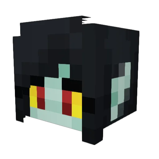 SiskelDev Minecraft avatar head, 3D render