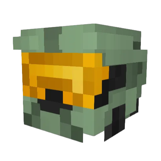 Sisko4 Minecraft avatar head, 3D render