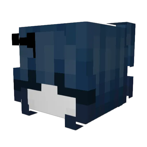 Sisorsss Minecraft avatar head, 3D render