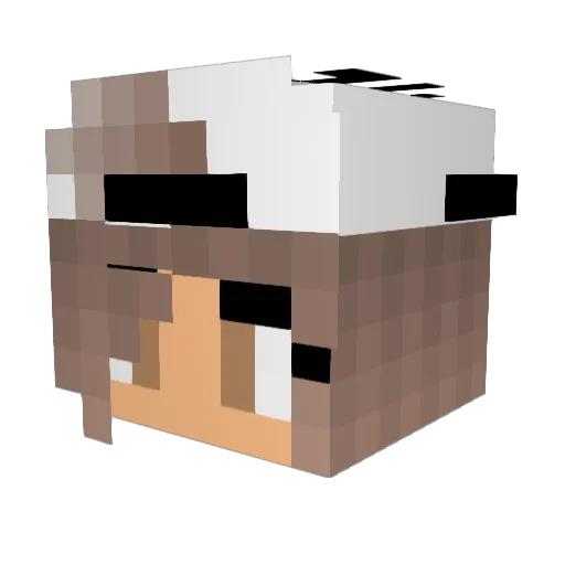 Sissi2006 Minecraft avatar head, 3D render
