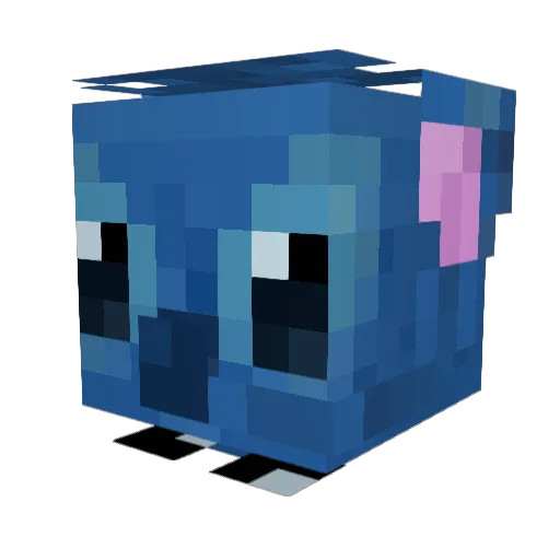 SisterCatRG Minecraft avatar head, 3D render