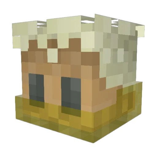 SisterFridge Minecraft avatar head, 3D render