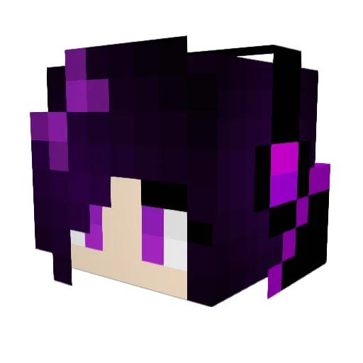 SisterYoshimura Minecraft avatar head, 3D render
