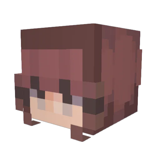 Sister_Creature Minecraft avatar head, 3D render