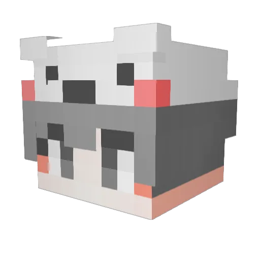 Sistina_ Minecraft avatar head, 3D render