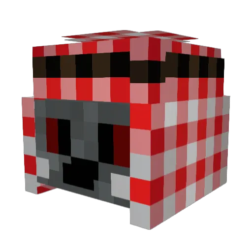 Sistr4y Minecraft avatar head, 3D render