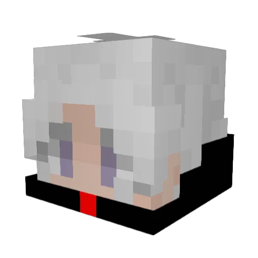 Sisvn Minecraft avatar head, 3D render