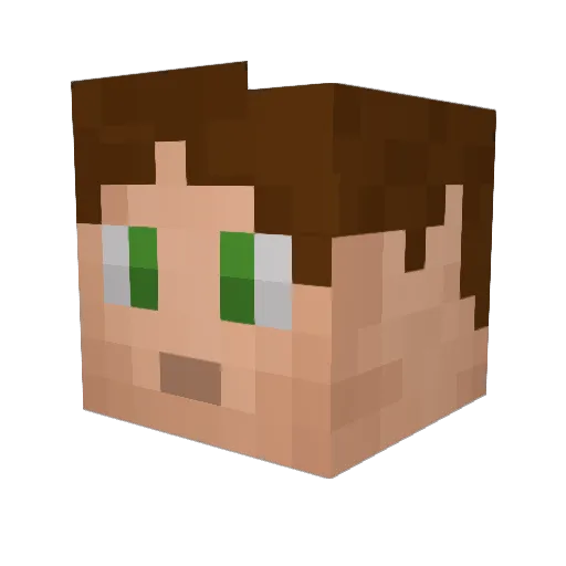SisyphusUnbound Minecraft avatar head, 3D render