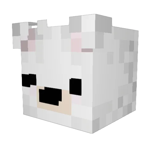 Sitalia93 Minecraft avatar head, 3D render