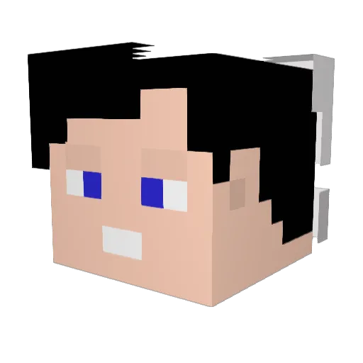 Sitarva Minecraft avatar head, 3D render
