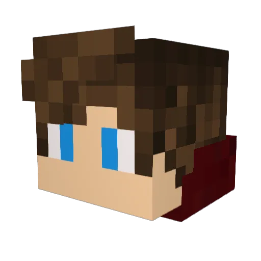 Sitecur Minecraft avatar head, 3D render
