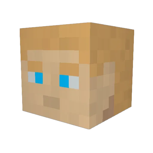 SithBowman Minecraft avatar head, 3D render