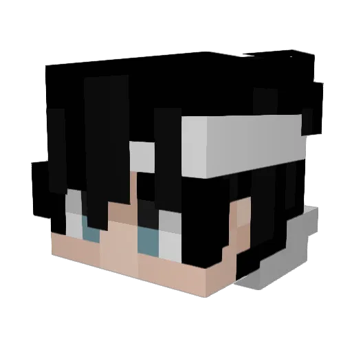 SithDaff Minecraft avatar head, 3D render